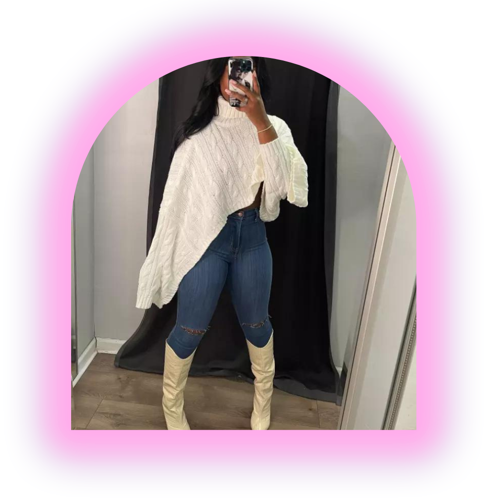 A-Symmetrical Crop Sweater