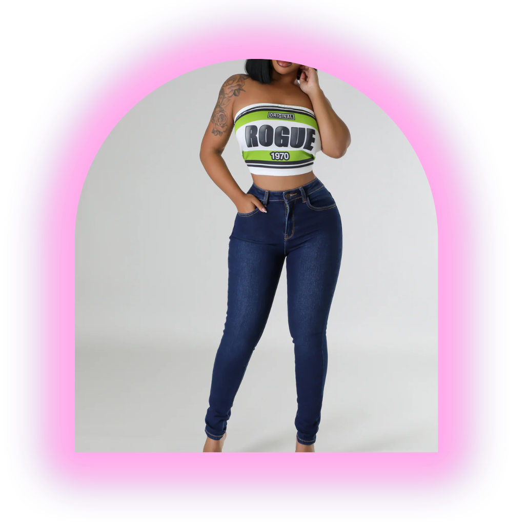 Sculpt & Slay Dark-Wash Skinny Jeans