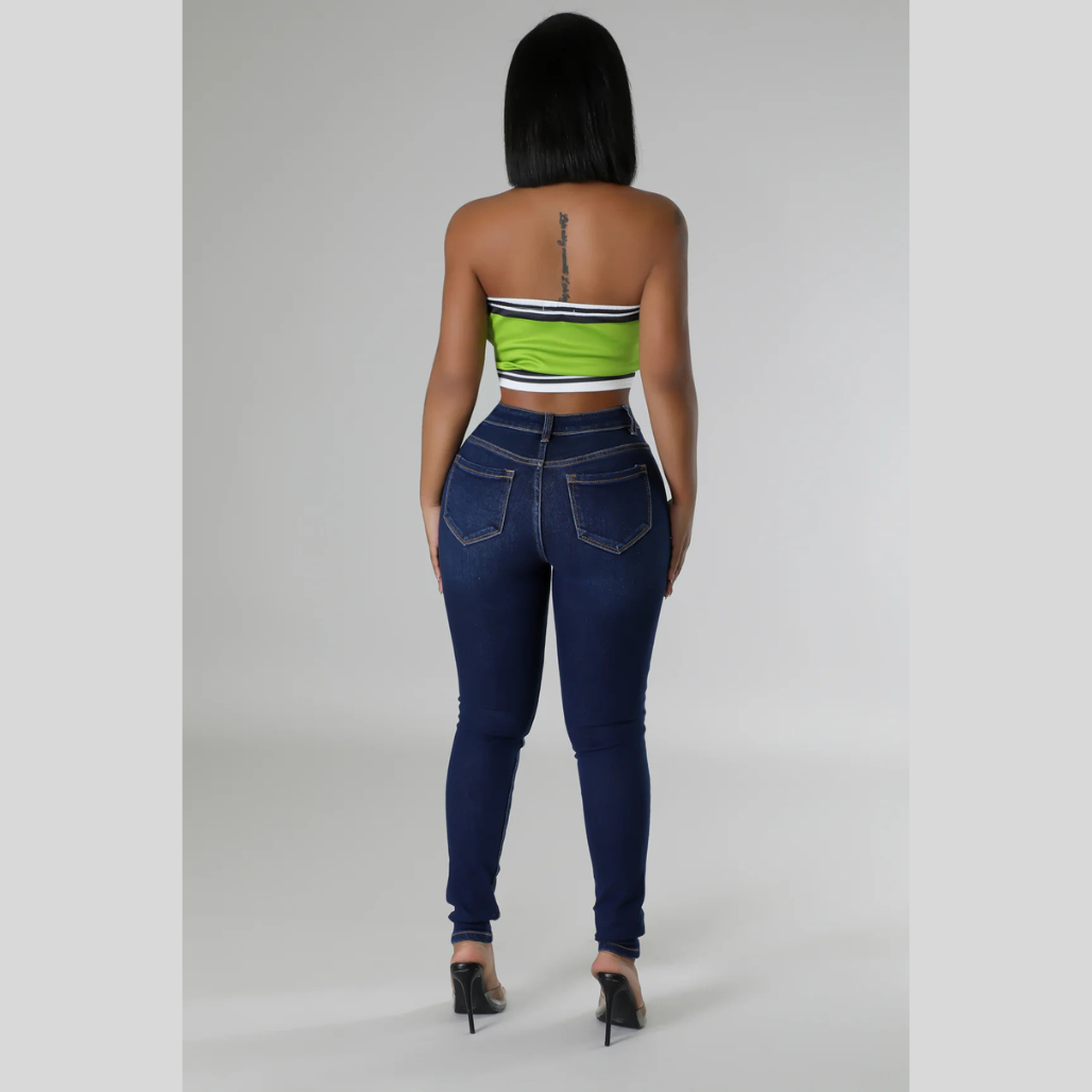 Sculpt & Slay Dark-Wash Skinny Jeans