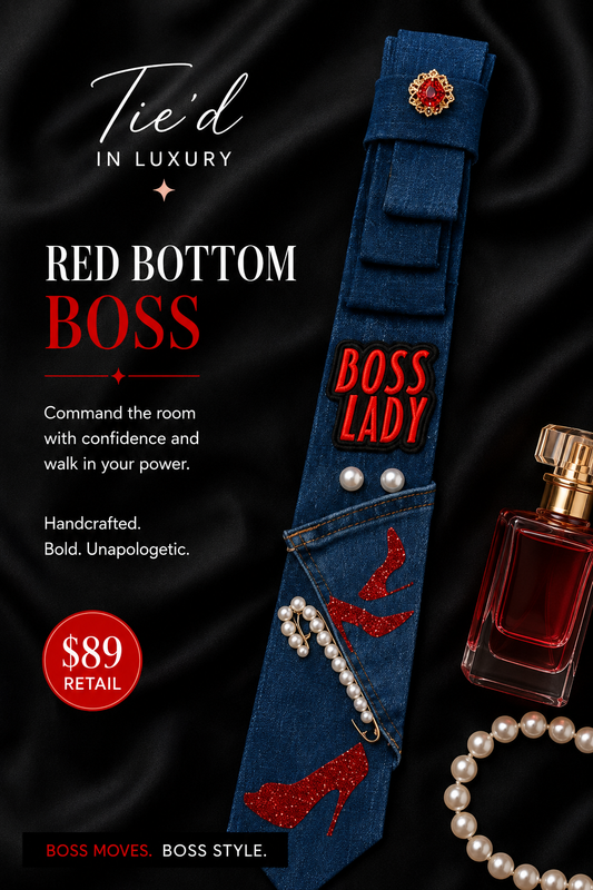 Red Bottom Boss Tie