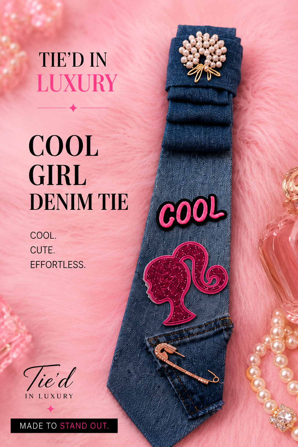 Cool Girl Denim Tie